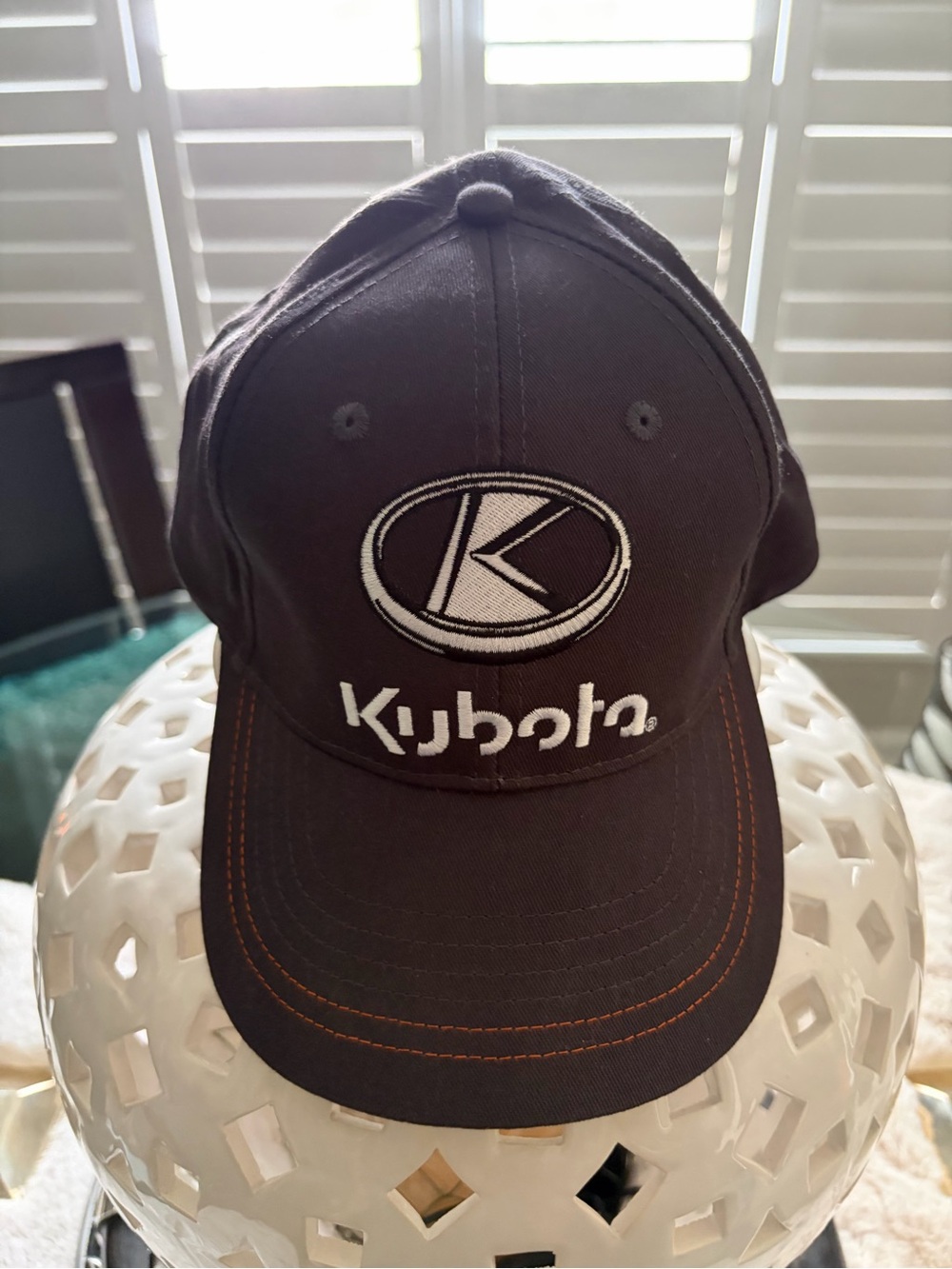 Kubota Embroidered Logo Cap in Black